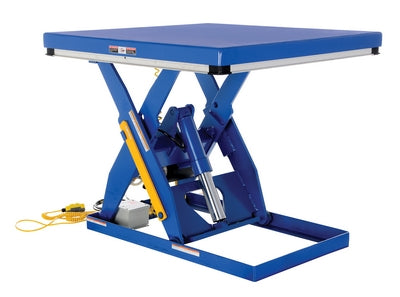Vestil Steel Electric Hydraulic Lift Table Blue