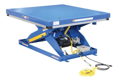 Vestil Steel Electric Hydraulic Lift Table Blue
