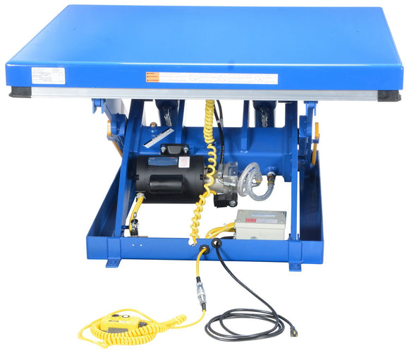 Vestil Steel Electric Hydraulic Lift Table Blue