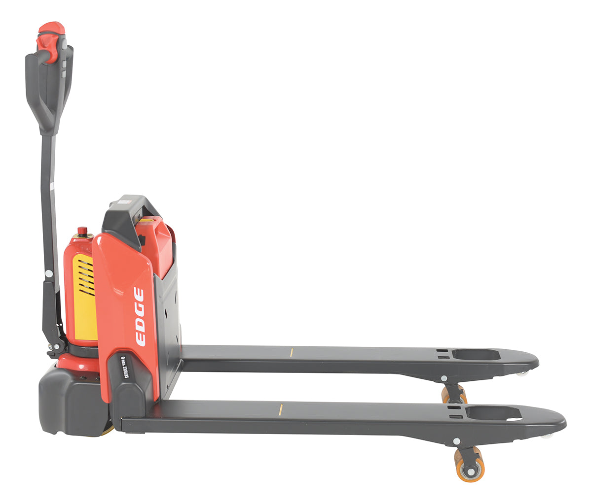 Vestil Steel Fully Powered Electric Pallet Truck 3,300 Lb. Capacity Blue / Black / Red