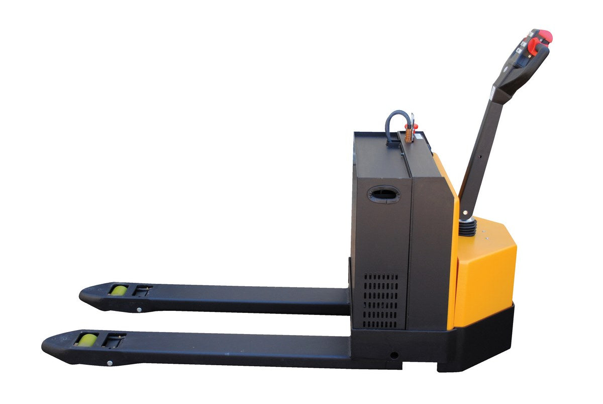 Vestil Steel Fully Powered Electric Pallet Truck with Lead Acid Batteries 27 In. Width 4500 Lb. Capacity Black