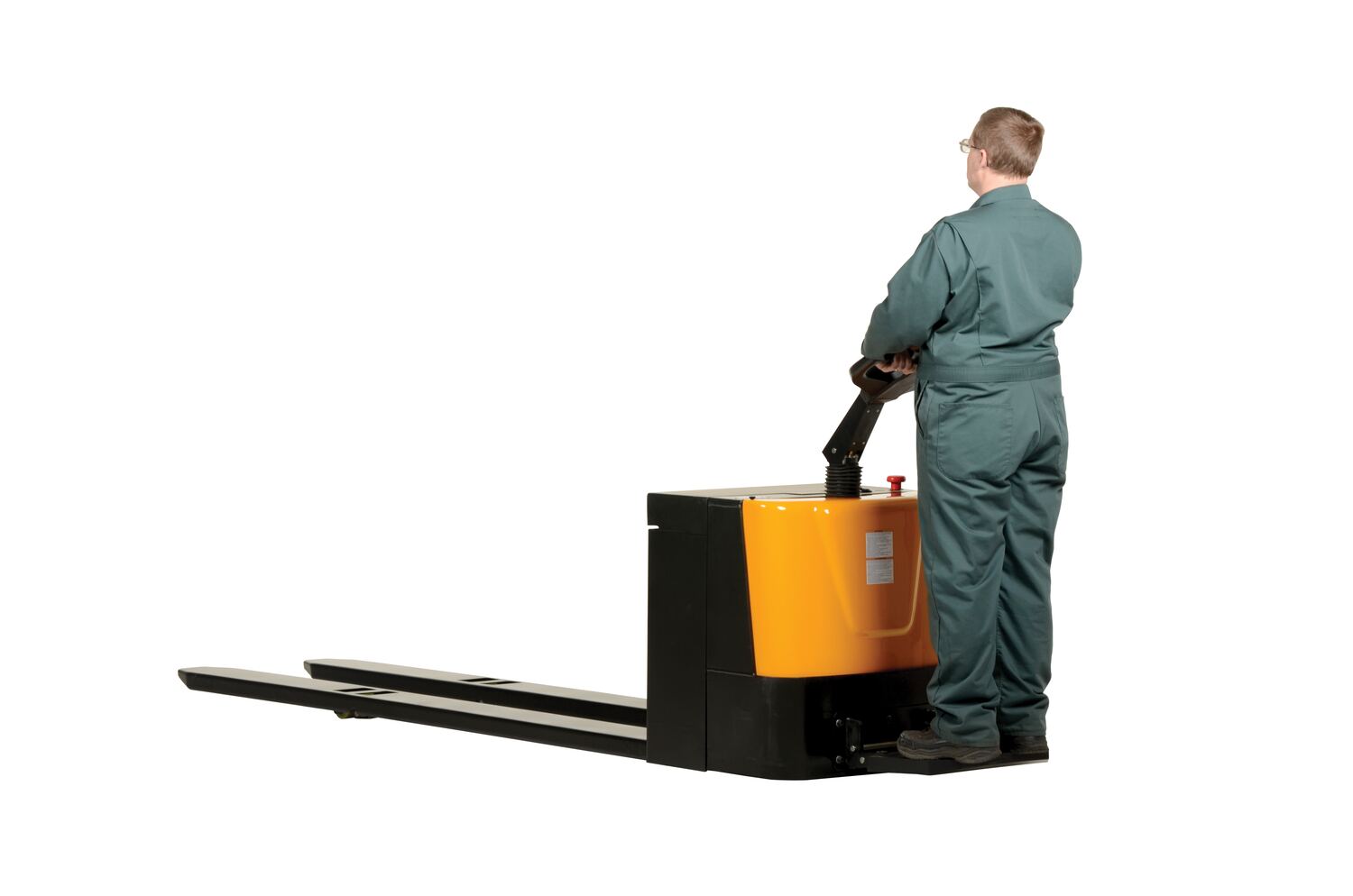 Vestil Steel Fully Powered Electric Pallet Truck with Lead Acid Batteries 27 In. Width 4500 Lb. Capacity Black