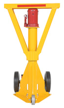 Vestil Steel Hydraulic Beam Trailer Stabilizing Jack 100,000 Lb. Static Capacity Yellow-6