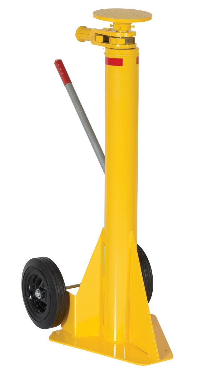 Vestil Steel Ratchet Trailer Stabilizing Jack 50,000 Lb. Lifting Capacity Yellow