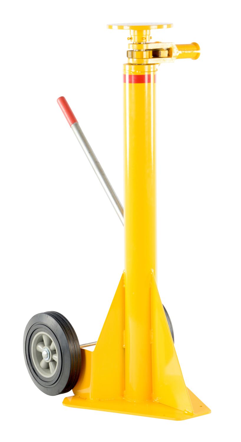 Vestil Steel Ratchet Trailer Stabilizing Jack 40,000 Lb. Lifting Capacity Yellow