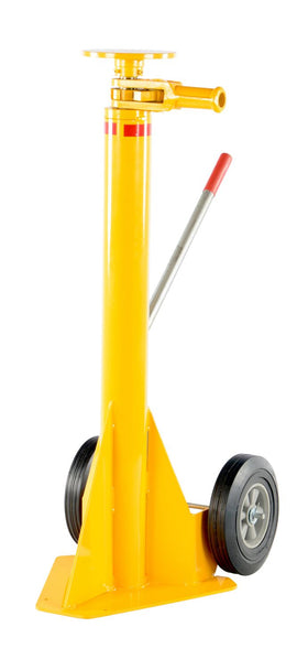 Vestil Steel Ratchet Trailer Stabilizing Jack 40,000 Lb. Lifting Capacity Yellow - 0