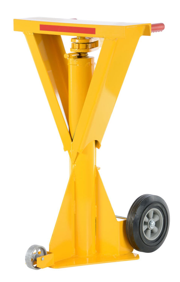 Vestil Steel Beam Trailer Stabilizing Ratchet Jack 27-7/16 In. x 23-7/8 In. x 41 In. 50,000 Lb. Capacity Yellow