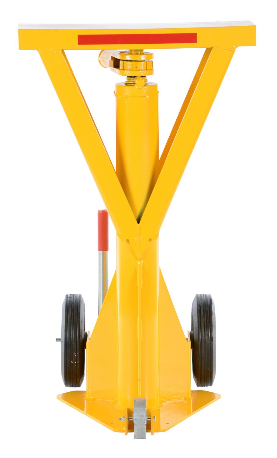 Vestil Steel Beam Trailer Stabilizing Ratchet Jack 27-7/16 In. x 23-7/8 In. x 41 In. 50,000 Lb. Capacity Yellow