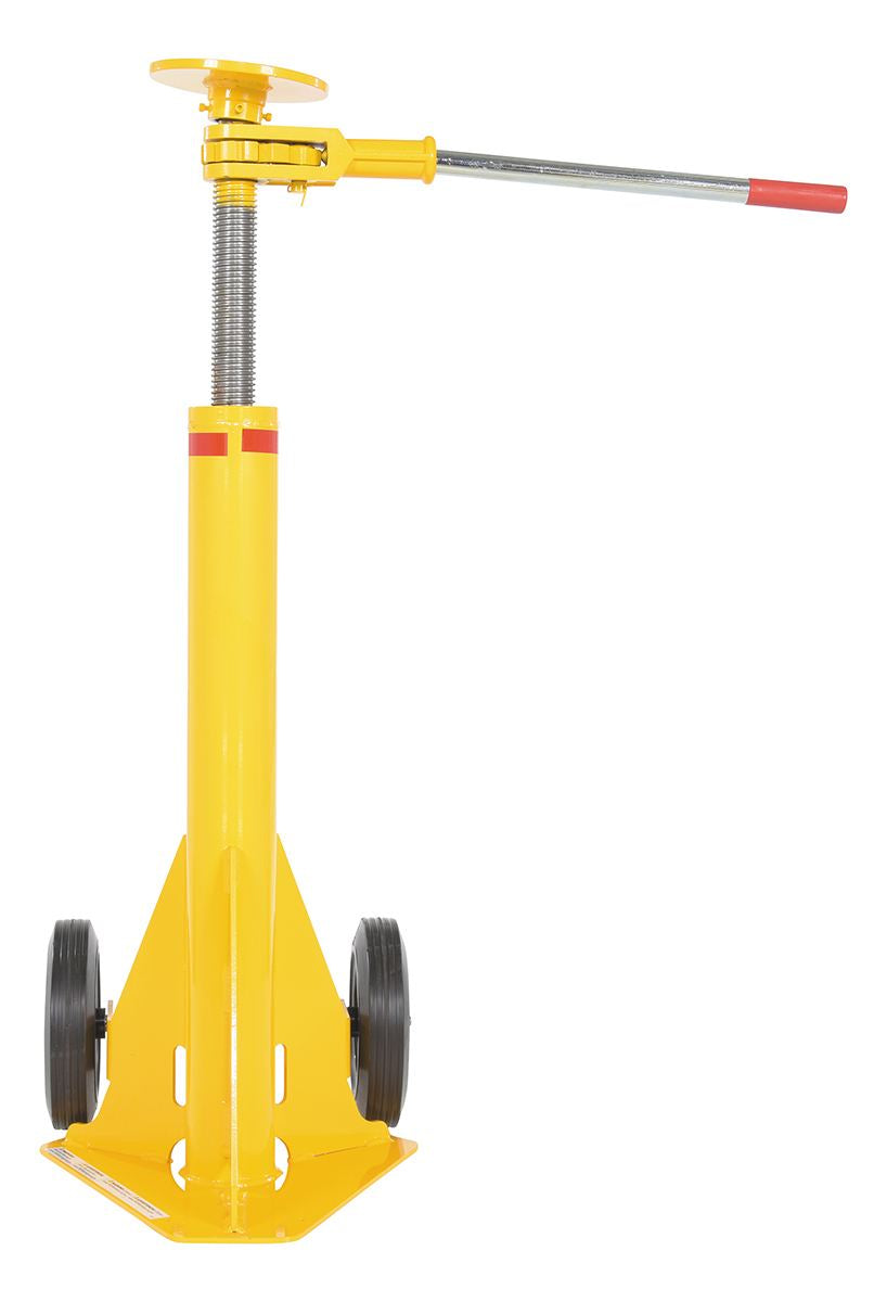 Vestil Steel Trailer Stabilizing Ratchet Jack 26-5/8 In. x 17-5/8 In. x 39 In. 40,000 Lb. Capacity Yellow