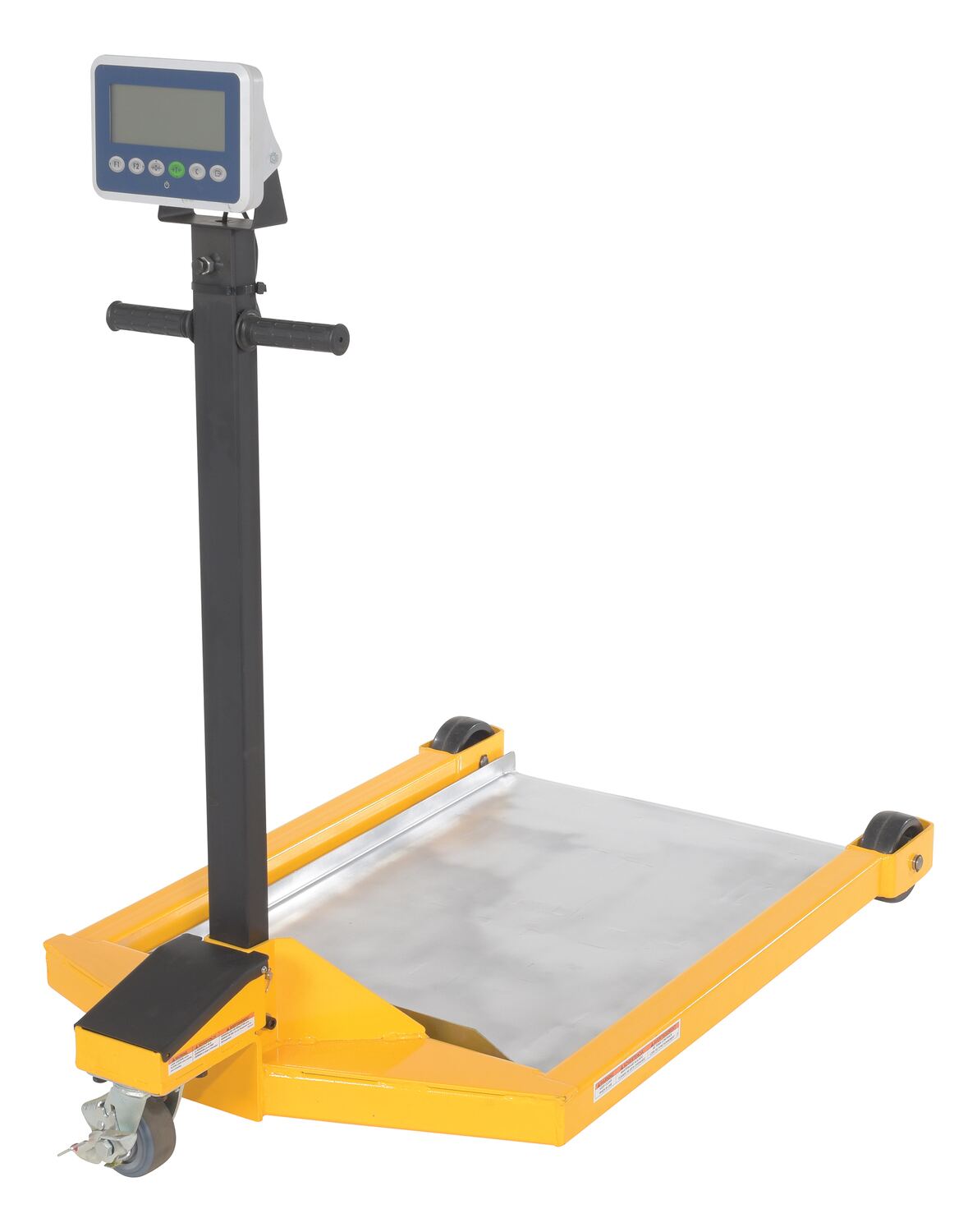 Vestil Steel Low Platform Scale 24 In. x 36 In. 800 Lb. Capacity Yellow/Black - 0