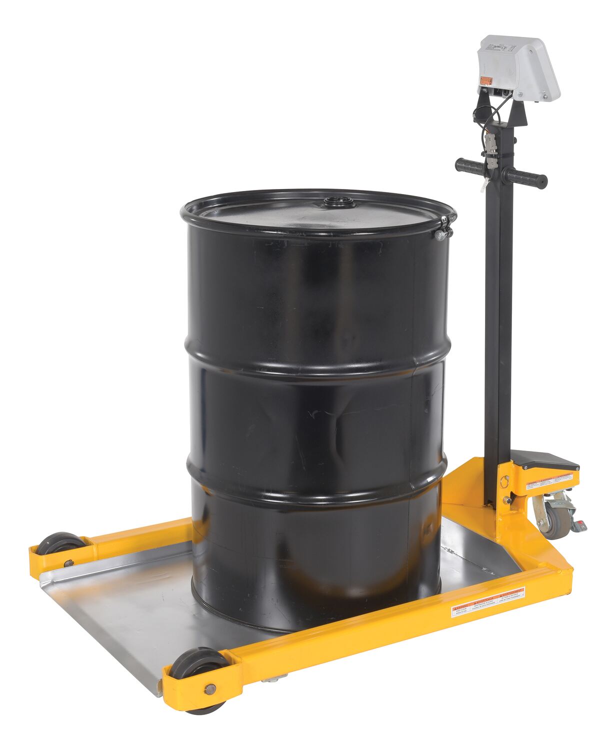 Vestil Steel Low Platform Scale 24 In. x 36 In. 800 Lb. Capacity Yellow/Black