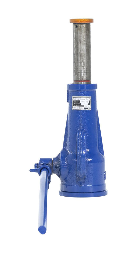Vestil Steel Mechanical Screw Jack 5-13/16 In. x 3-11/16 In. x 20-5/8 In. 6,000 Lb. Capacity Blue