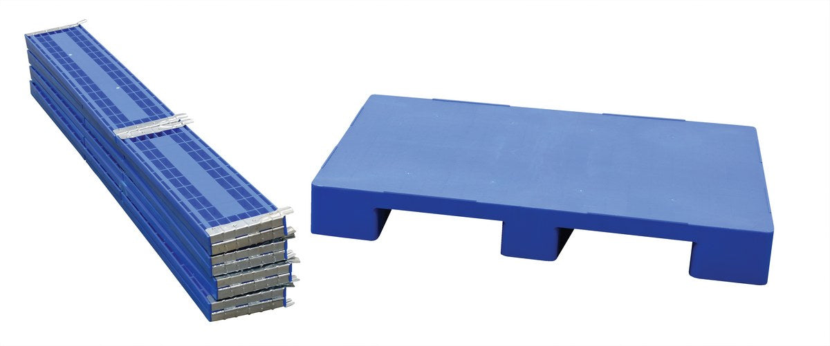 Vestil Polyethylene Multi Height Container 31-1/2 In. x 47-1/4 In. x 37-1/2 In. 2500 Lb. Capacity Blue