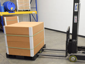 Vestil High Density Polyethylene Solid Top Rackable Pallet/Skid 39-1/8 In. x 46-7/8 In. x 6 In. 8,800 Lb. Floor Capacity Black - 0