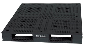 Vestil High Density Polyethylene Standard Rackable Pallet/Skid 47-1/4 In. x 47-1/4 In. x 6 In. 22,000 Lb. Floor Capacity Black