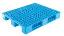 Vestil High Density Polyethylene Stackable Pallet/Skid with Reinforcing Steel Tubes 39-1/4 In. x 47-1/8 In. x 6 In. 13,200 Lb. Static Floor Capacity Blue-1
