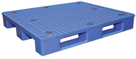 Vestil High Density Polyethylene Grated Top Rackable Pallet/Skid 47 In. x 39-1/4 In. x 6-1/2 In. 8,800 Lb. Floor Capacity Blue