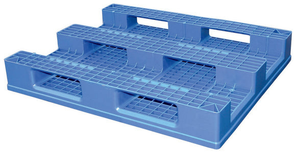 Vestil High Density Polyethylene Grated Top Rackable Pallet/Skid 47 In. x 39-1/4 In. x 6-1/2 In. 8,800 Lb. Floor Capacity Blue