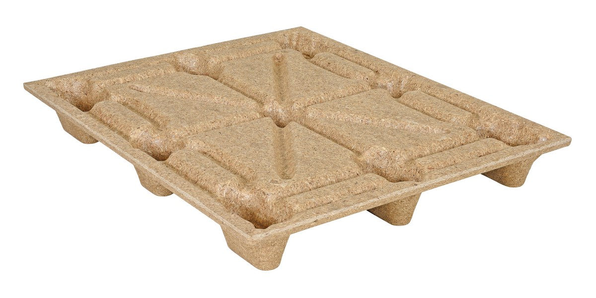 Vestil Recycled Nestable Pressed Wood Pallet 40-1/4 In. x 48-1/4 In. x 5-11/16 In. 2000 Lb. Dynamic Capacity Brown