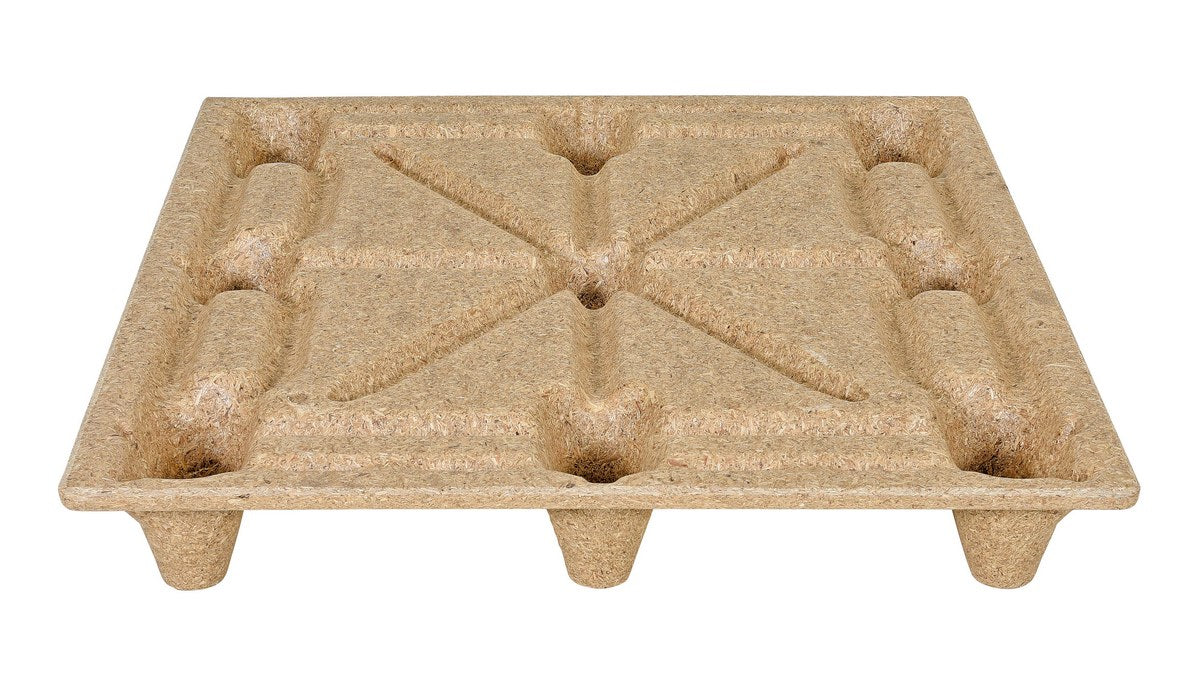 Vestil Recycled Nestable Pressed Wood Pallet 40-1/4 In. x 48-1/4 In. x 5-11/16 In. 2000 Lb. Dynamic Capacity Brown