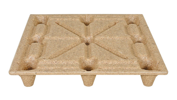 Vestil Recycled Nestable Pressed Wood Pallet 40-1/4 In. x 48-1/4 In. x 5-11/16 In. 2000 Lb. Dynamic Capacity Brown