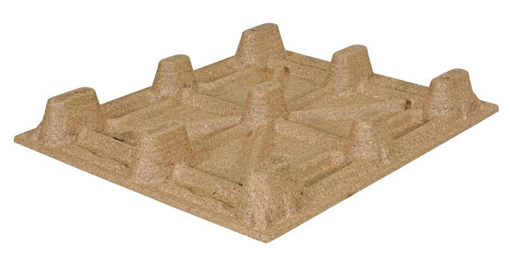 Vestil Recycled Nestable Pressed Wood Pallet 40-1/4 In. x 48-1/4 In. x 5-11/16 In. 2000 Lb. Dynamic Capacity Brown