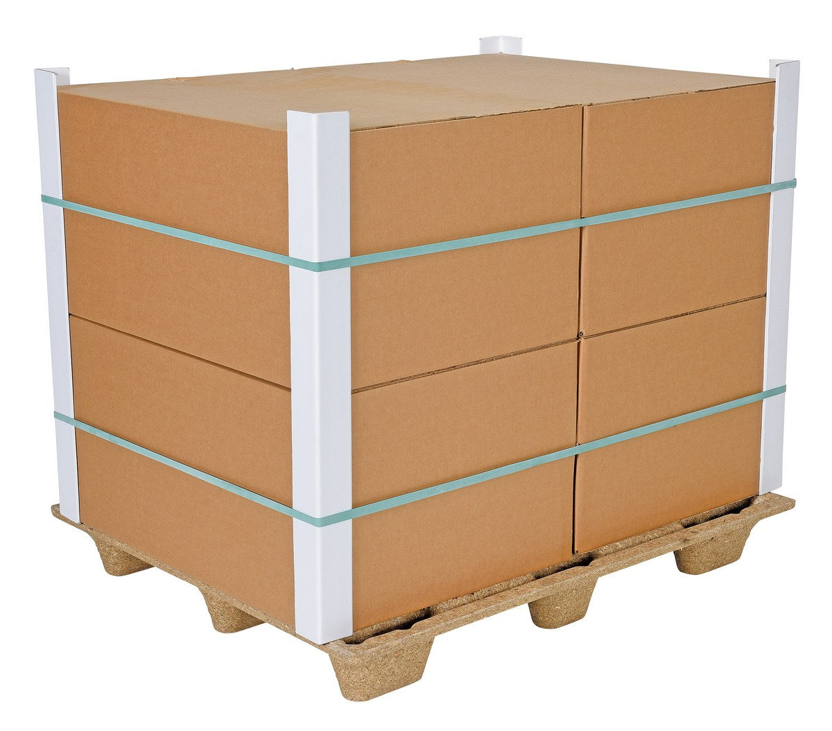 Vestil Recycled Nestable Pressed Wood Pallet 40-1/4 In. x 48-1/4 In. x 5-11/16 In. 2000 Lb. Dynamic Capacity Brown