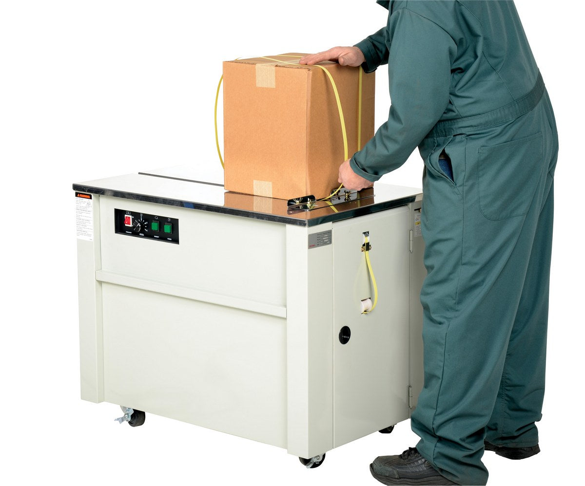 Vestil Steel Semi-Automatic Strapping Machine 23 In. x 35-1/2 In. x 30 In. Cream