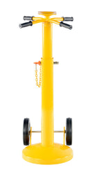 Vestil Steel Economy Stabilizing Jack with Hard Rubber Wheels 18-1/4 In. x 16-5/8 In. x 41 In. 5,000 Lb. Lifting Capacity Yellow-2