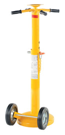 Vestil Steel Economy Stabilizing Jack with Hard Rubber Wheels 18-1/4 In. x 16-5/8 In. x 41 In. 5,000 Lb. Lifting Capacity Yellow-1