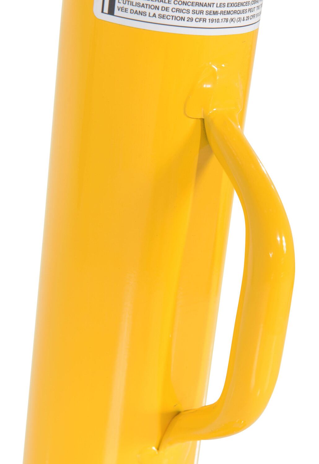 Vestil Steel Economy Stabilizing Jack with Round Base 16-5/8 In. x 16-5/8 In. x 44 In. 5,000 Lb. Lifting Capacity Yellow