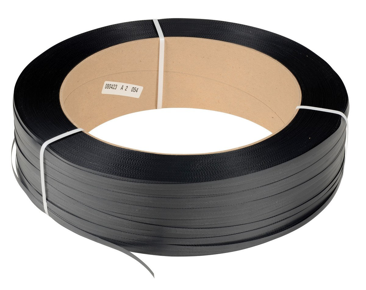 Vestil Polypropylene Strapping 1/2 In. Width 9,000 Ft. 16 In. x 6 In. Core Black - 0