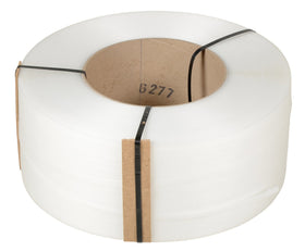 Buy clear Vestil Polypropylene Strapping 1/2 In. Width 9,900 Ft. 9 In. x 8 In. Core