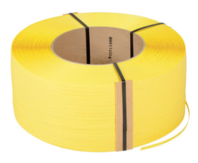 Buy yellow Vestil Polypropylene Strapping 3/8 In. Width 12,900 Ft. 9 In. x 8 In. Core