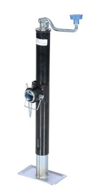 Vestil Steel Tube Ring Trailer Jack 2,000 Lb. Capacity Black
