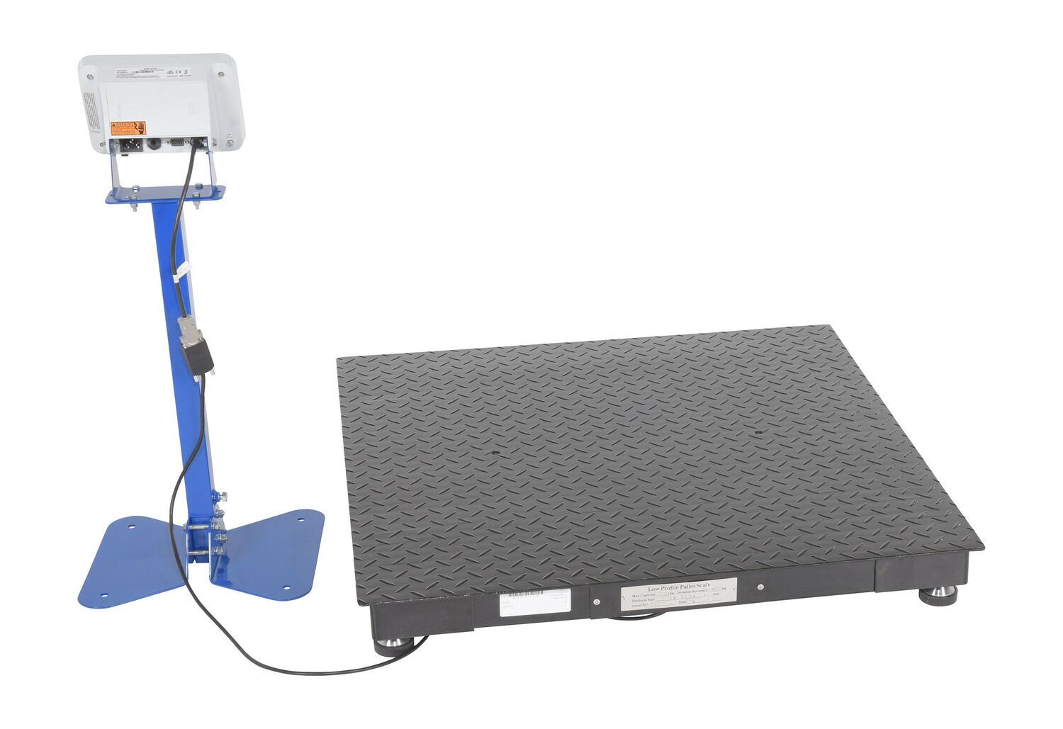 Vestil Steel Low Profile Floor Scale 4,000 Lb. Capacity Black