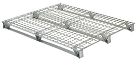 Vestil Galvanized Steel Welded Wire Pallet 4,000 Lb. Capacity Gray