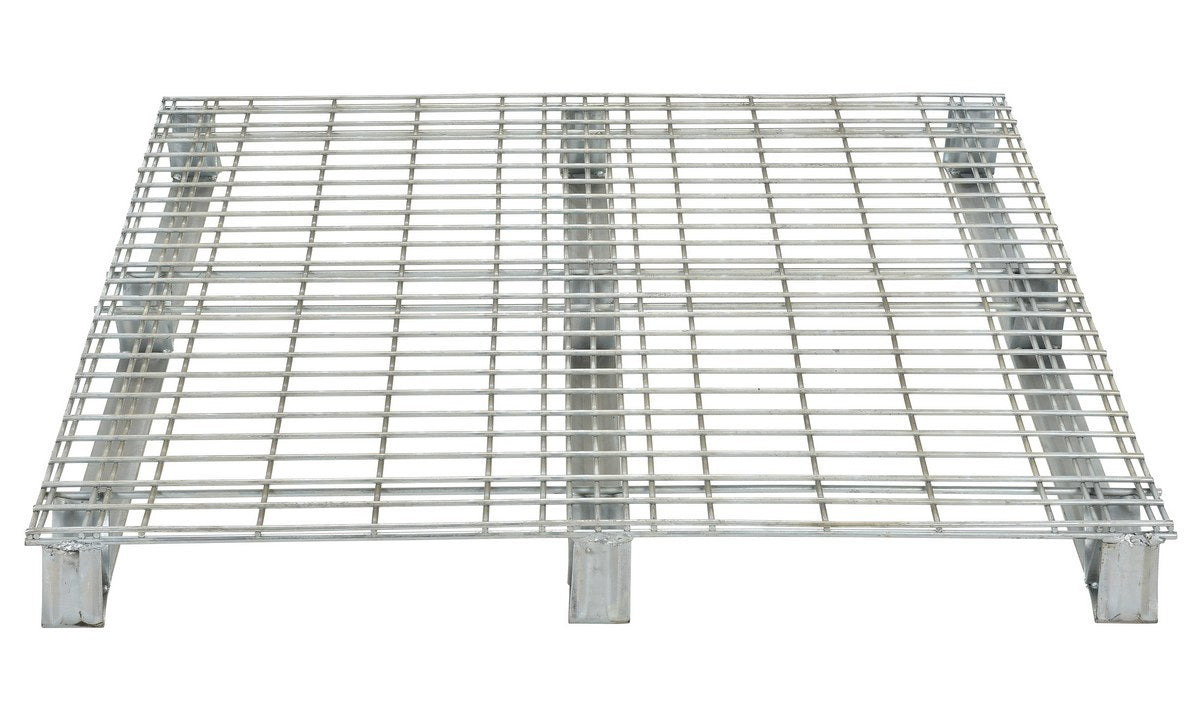 Vestil Galvanized Steel Welded Wire Pallet 4,000 Lb. Capacity Gray - 0