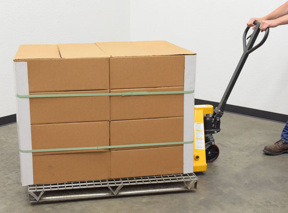 Vestil Galvanized Steel Welded Wire Pallet 4,000 Lb. Capacity Gray